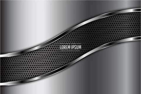 Gray metallic background Stock Illustration