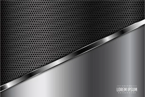 Gray metallic background Stock Illustration