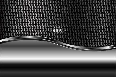 Gray metallic background Stock Illustration