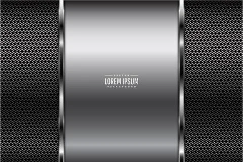 Gray metallic background Stock Illustration