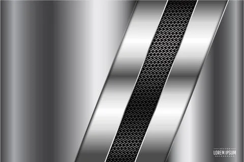 Gray metallic background Stock Illustration