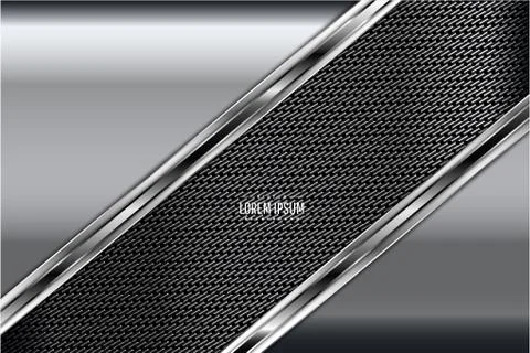 Gray metallic background Stock Illustration