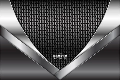 Gray metallic background Stock Illustration