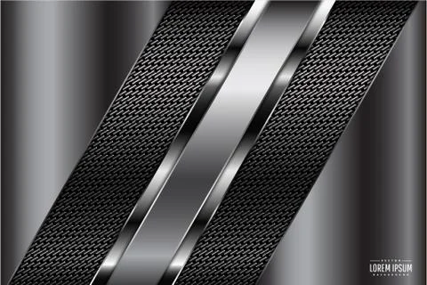 Gray metallic background Illustrazione stock