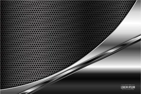 Gray metallic background Stock Illustration