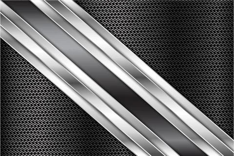 Gray metallic background Stock Illustration