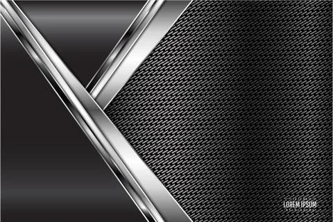Gray metallic background Stock Illustration