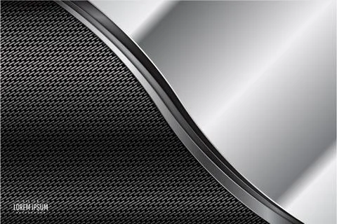 Gray metallic background Stock Illustration