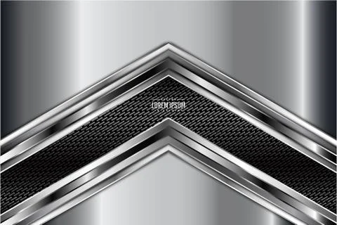 Gray metallic background Stock Illustration