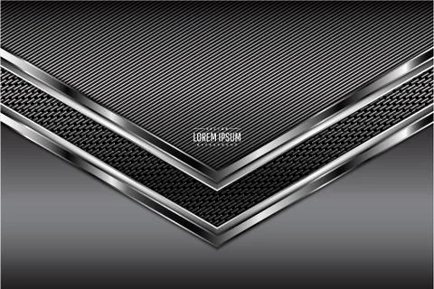 Gray metallic background Stock Illustration