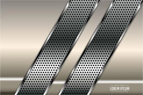 Gray metallic background. Stock Illustration