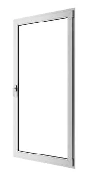 Gray metallic window isolated on white background Stock Illustration