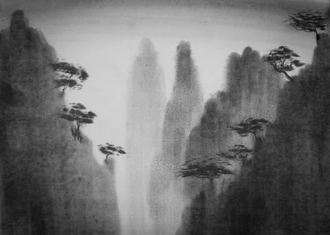 Gray mist Stock Illustration