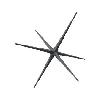 Gray Modern Abstract Shape. 3D Render. Isolated On White Background. Stock Illustration