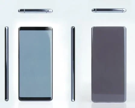 Gray modern smartphone Stock Photos