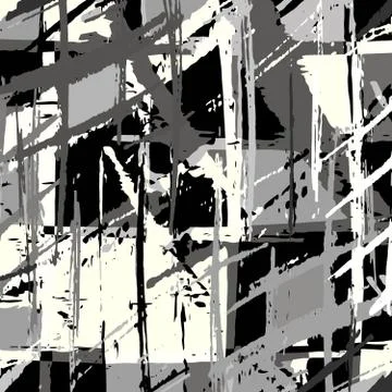 Gray monochrome pattern in graffiti style Stock-Illustration