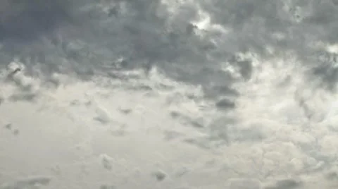 Gray Morning Clouds (time lapse) Stock Footage 8090196