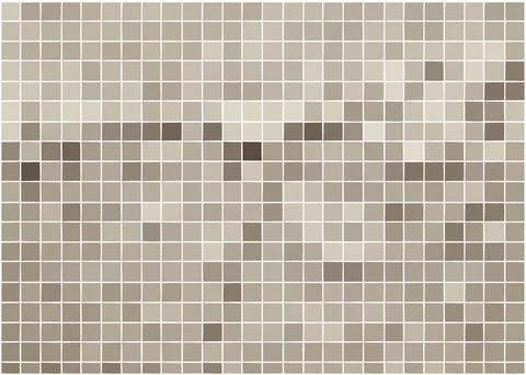 Gray mosaic background for kitchen stove Stock Illustration