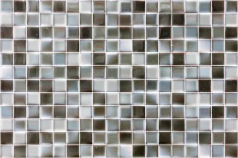 Gray mosaic background. Silver Sequins Seamless Background. abstract seamless Foto stock