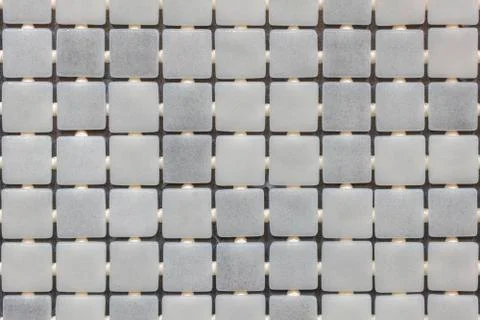 Gray mosaic background. Silver Sequins Seamless Background. abstract seamless Foto stock