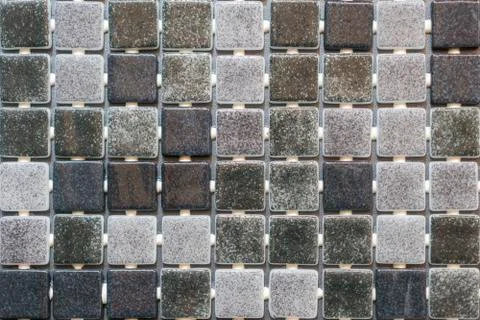 Gray mosaic background. Silver Sequins Seamless Background. abstract seamless Foto stock