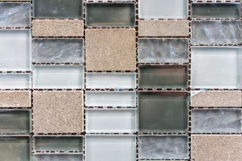 Gray mosaic background. Silver Sequins Seamless Background. abstract seamless Foto stock