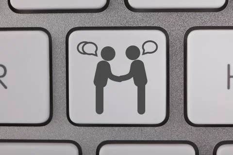 Gray Mutual Communication Concept Stock Illustration