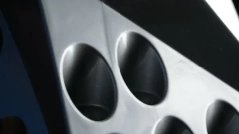 Gray object spinning Stock Footage 166639671