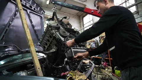 Gray old car for tuning 動画素材 220874762