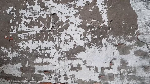 Gray old cracked wall for background. Grunge concrete cement wall Stock Footage 128599101