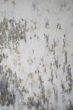 Gray old wall with layers of paint. Concrete texture. Oil paint on canvas Stock Photos