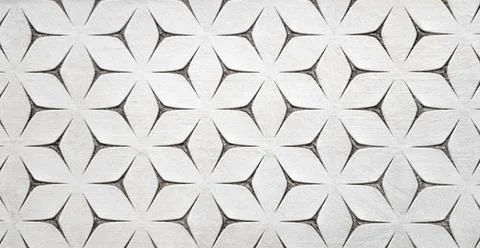 Gray or white geometric shape wall background. Grey pattern of seamless tile Stock Photos