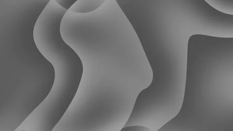 Gray organic shapes form flowing abstract grayscale background. Stock Footage 315267757