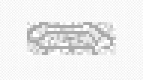 Gray Outlined Arrow with Fragmented Pixel Blocks Vector Stock Illustration