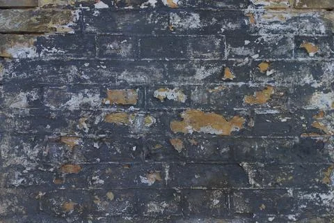 Gray painted brick wall background Stock Photos