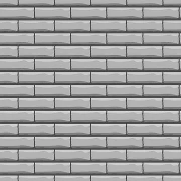 Gray painted brick wall pattern vector background Stock Illustration