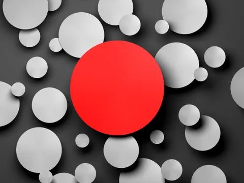 Gray Paper circle banner with drop shadows. Stock Illustration