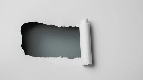 Gray paper is torn over dark background for message, stop motion, animation. 動画素材 121361945