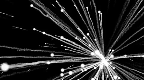 Gray particles fly after being exploded Stockillustratie