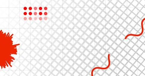 Gray patterned high energy wavy creative trending background with pop color.. Illustrazione stock