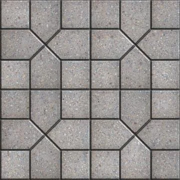 Gray Pavement  Slabs Laid in Pattern. Stock Illustration