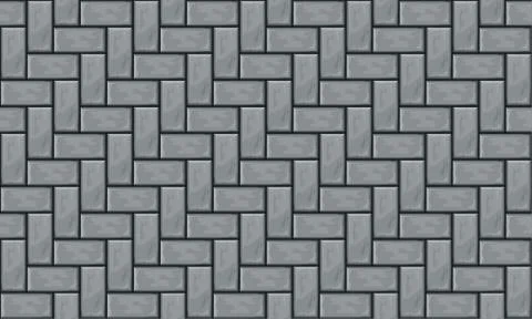 Gray pavement top view seamless Stock Illustration