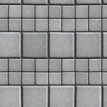 Gray Paving Slabs Lined with Squares of Different Value Stock Illustration