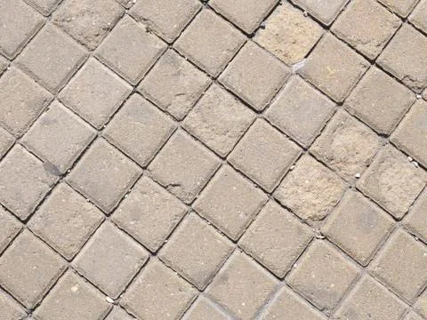 Gray paving slabs Stock Photos