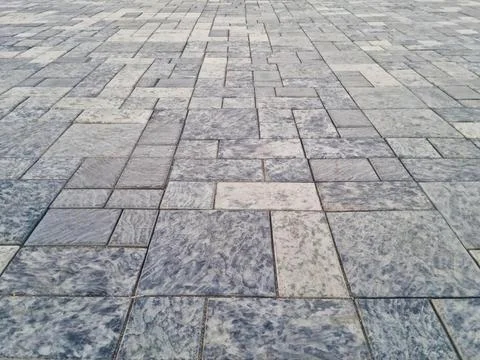 Gray paving stone pattern Stock Photos