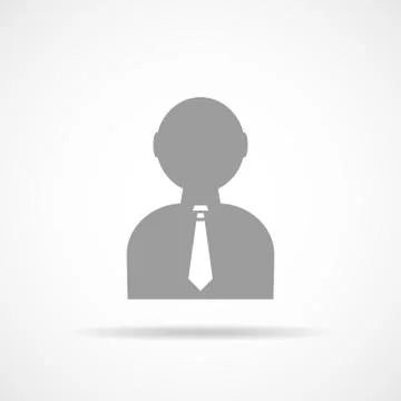 Gray people icon. Vector Illustration. Stock Illustration