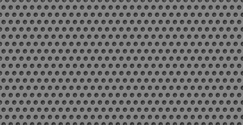 Gray perforated background, many of the same holes - Vector Stock Illustration