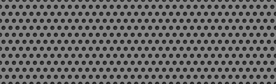 Gray perforated background, many of the same holes - Vector Gray perforate... Foto stock