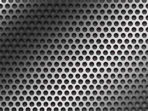 Gray perforated metal background texture イラスト素材