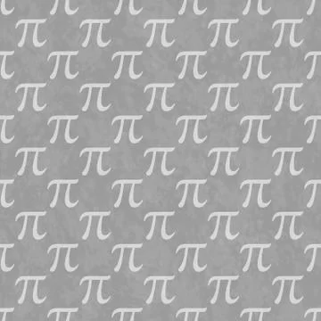Gray Pi Symbol Design Tile Pattern Repeat Background Illustrazione stock
